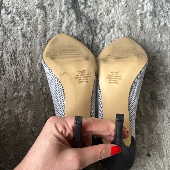 BCBGeneration White Mesh Pumps with Black Detailing (Size 7.5) - Picture 2 of 7